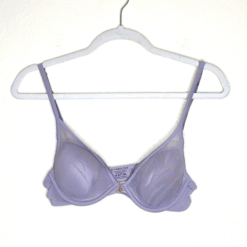 ThirdLove Twilight Purple 24/7 Classic Uplift Plunge Bra 32B.5